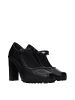 Max Mara Schwarz Leder High Absatz Pumps