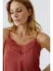 Oui Spaghetti Top in red pear
