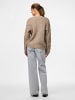 Pieces Strickjacke in Fossil