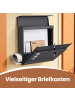 SONGMICS Briefkasten Poster in Anthrazit - (B)37 x (H)37 x (T)10.5 cm