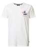 Petrol Industries T-Shirt mit Rückenaufdruck Aquaflow in Weiß
