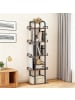 relaxdays Standregal in Schwarz/ Grau - (B)38 x (H)143 x (T)24 cm