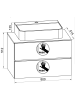ebuy24 Badmöbelset LendasBL weiß weiß 81 x 52 cm