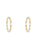 Amor Creolen Gold 375/9 ct, teilrhodiniert in Bicolor
