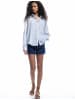 KOTON SHIRTS LS in Marineblau Gestreift