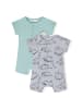 Minoti 2er. Set: Strampler 24babypack19 in graumeliert