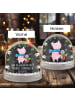 Mr. & Mrs. Panda Schneekugel Weihnachten Glühschwein Smörle mit ... in Kreidetafel