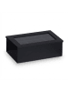 relaxdays Teebox in Schwarz - (B)21,5 x (H)9 x (T)16 cm