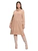 Ulla Popken Strickkleid in cognac-sand