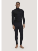 Hessnatur Hessnatur Longpants PURE FUNCTION aus Bio-Merinowolle und Seide in schwarz