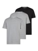 Redmond T-Shirt Basic in Grau / schwarz