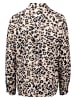 BETTY & CO Hemdbluse mit Print in Beige/Schwarz
