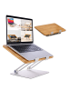 HENNEZ Laptopständer Linus Bambus  Braun
