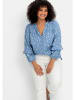 sheego by Joe Browns Bluse in blau gemustert