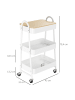 HOMCOM Küchenwagen in Weiß 45L x 31B x 79,4H cm