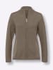Sieh an! Strickjacke in taupe