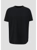 QS T-Shirt kurzarm in Schwarz