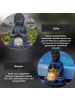 STAR Trading Solar Dekorationsleuchte Buddha in Silber
