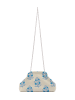 Sookie Women Clutch in Beige Blue
