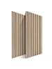 relaxdays 2 x Akustikpaneele in Hellbraun - (B)60 x (H)120 cm
