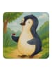 Mr. & Mrs. Panda Bierdeckel Pinguin Marienkäfer Design ohne Spruch in Weiß
