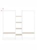 SONGMICS HOME Kleiderständer Zina in Beige-Weiß - (B)163.6 x (H)175.3 x (T)33.8 cm