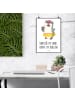 Mr. & Mrs. Panda Poster Sommer Hippie mit Spruch in Weiß