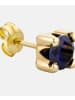 Diamant L'éternel Ohrringe aus 375 Gelbgold mit Saphir