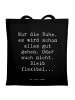 Mr. & Mrs. Panda Tote Bag Spruch Gelassenheit in Krisen mit Spruch in Schwarz