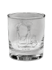 Mr. & Mrs. Panda Trinkglas Pinguin & Maus Wanderer ohne Spruch in Transparent