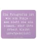 Mr. & Mrs. Panda Mouse Pad Spruch Fotografin Ninja mit Spruch in Lavendeltraum