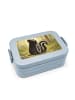 Mr. & Mrs. Panda Bento Box Stinktier Sitzen Design ohne Spruch in Blau Pastell