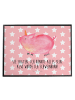 Mr. & Mrs. Panda Schreibtischunterlage Einhorn Schwein mit Spruch in Rot Pastell