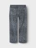 name it Wide Leg Leoprint Hose NKFROSE WIDE TWI PANTS in night owl