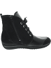 WALDLÄUFER Himona-Soft Schnürstiefel Schwarz