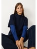 More & More moderner, weiter Cape-Pullover in classic blue