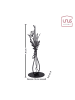 UNUS Deko Aufsteller aus Metall Blumenvase 35 cm in Schwarz