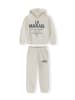 Minoti 2-tlg Langarmshirt & Hose 30FLEECE159 in weiß
