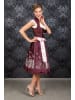 Edelnice Midi Dirndl 2-teilig Stella in bordeaux