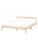 Beliani Doppelbett MADONE in Braun - (W) 145 x (H) 65 x (L) 205 cm