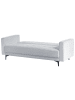 Beliani Schlafsofa ABERDEEN in Grau/Schwarz - (W) 186 x (H) 83 x (L) 88 cm