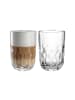 LEONARDO 2er Set Latte Macchiato Gläser (2) Gocce 390 ml in transparent
