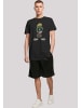F4NT4STIC Long Cut T-Shirt Tunes Marvin The Martian Pose in schwarz