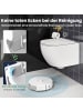 COSTWAY Keramisches Wand Toilette mit Toilettensitz in Weiß