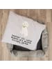Mr. & Mrs. Panda Hundebett Bolonka Zwetna Moment mit Spruch in Grau Pastell