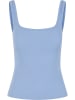 Urban Classics Urban Classics Ladies Wide Neck Rib Top 2-Pack in black+powderblue