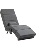 HOMCOM Relaxliege mit Massagefunktion in Dunkelgrau 168L x 56B x 84H cm