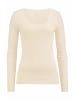 Hessnatur Langarmshirt Rundhals Fitted in natur