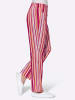 WITT WEIDEN Hose in apricot-rot-gestreift