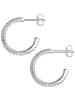 Glanzstücke München Creolen aus Sterling Silber mit Zirkonia in silber